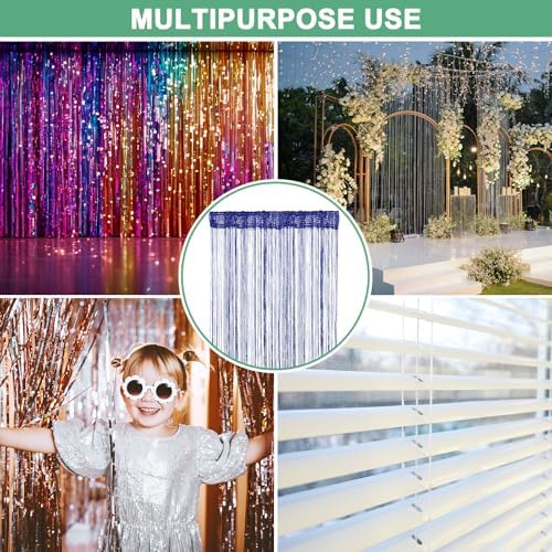 Sapphire Blue Decorative Door Curtain Panel 39x79 Inches