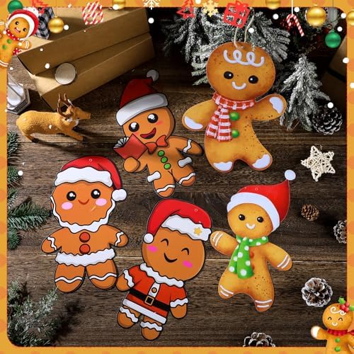 Soaoo 36 Pcs 79 Inch Gingerbread Man Christmas Decorations