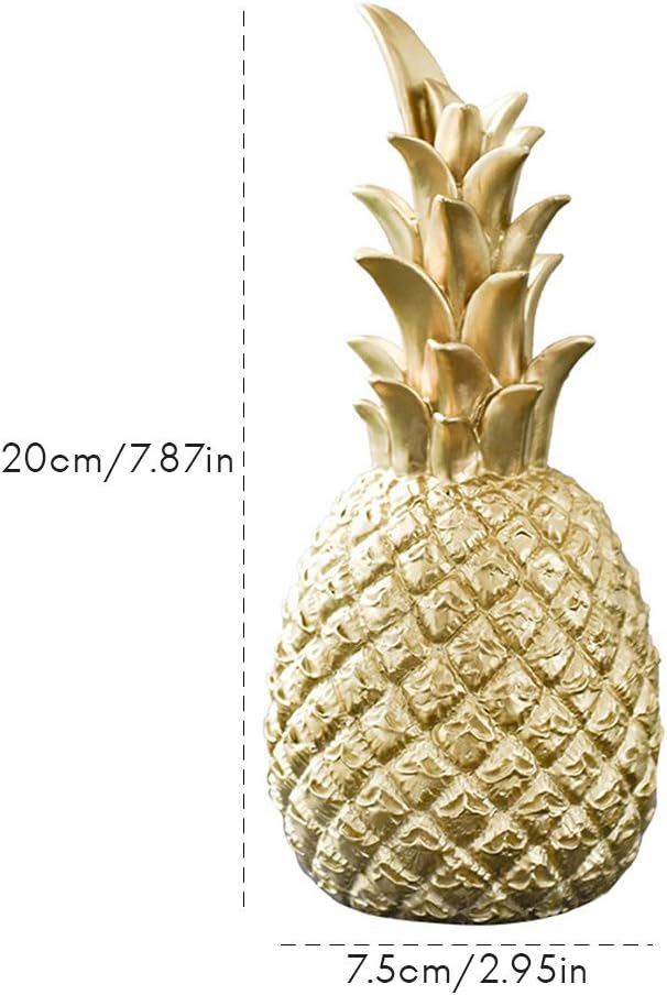 Creative Pineapple Room Decor Ornament 1 Piece Gold