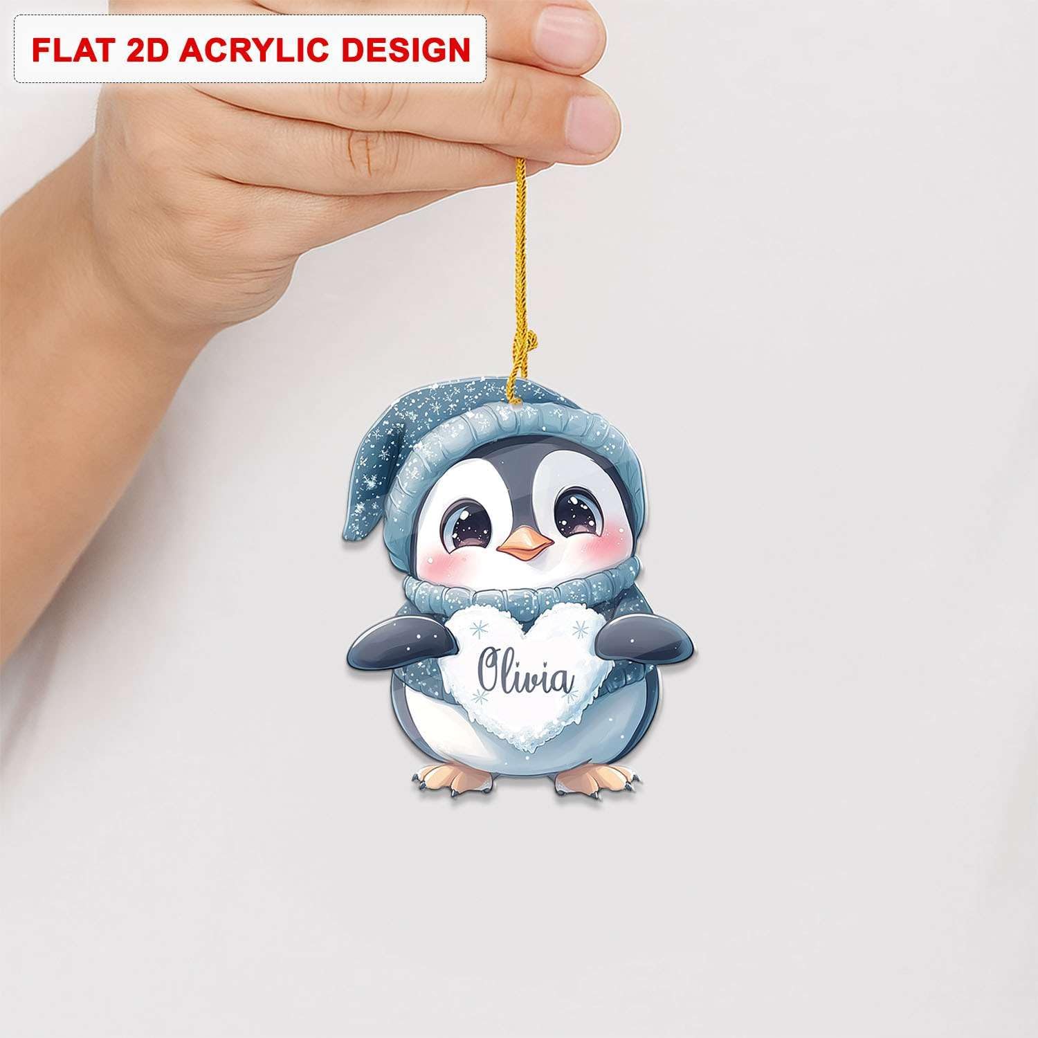 Personalized Name Christmas Tree Hanging Keepsake for Siblings