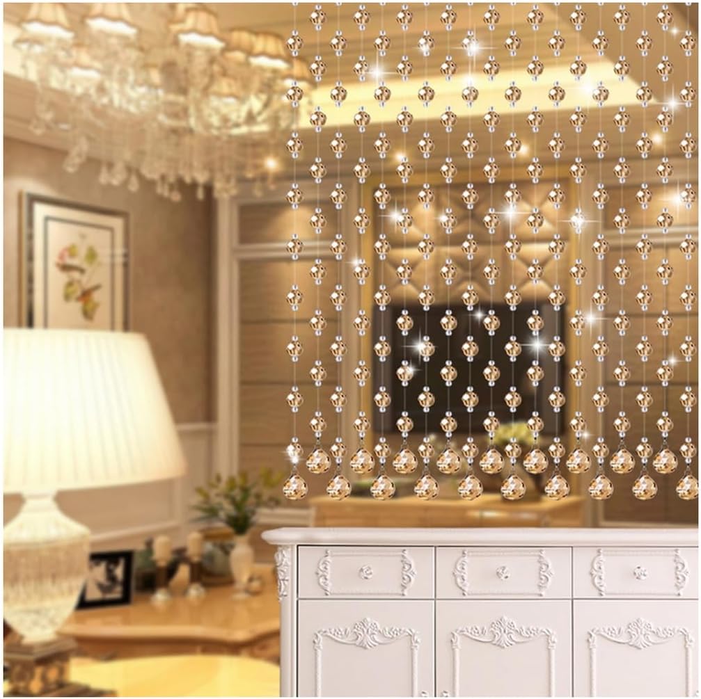 Crystal Bead Curtain 25 Strands Door Divider Wall Decor