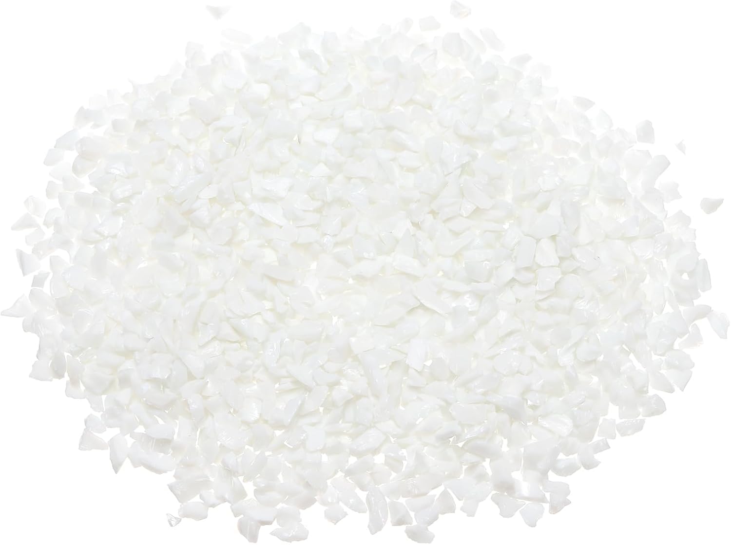 White Decorative Glass Gravel 450g for Vase and Aquarium