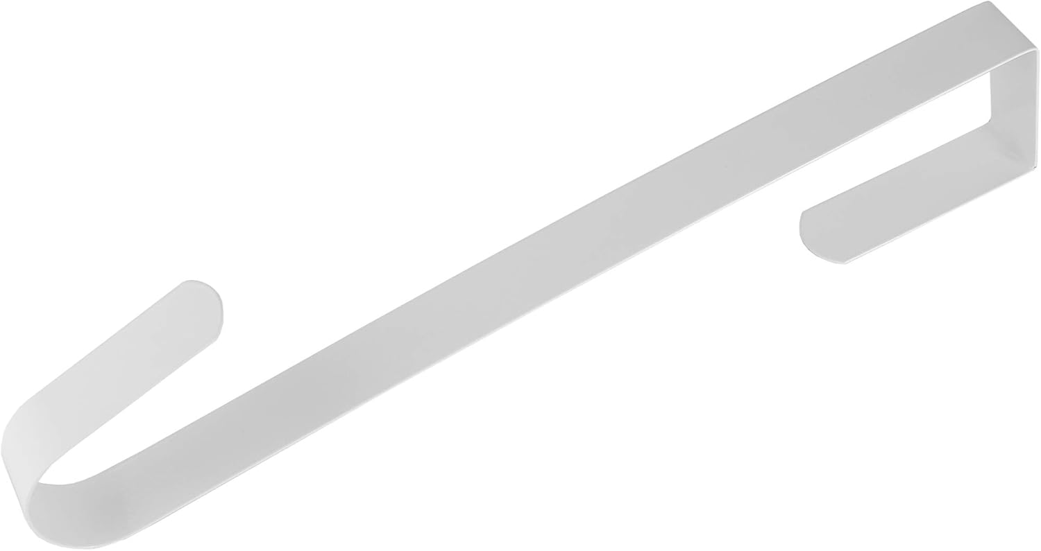 RND Thin Metal Overdoor Wreath Hanger Hook - 12 White