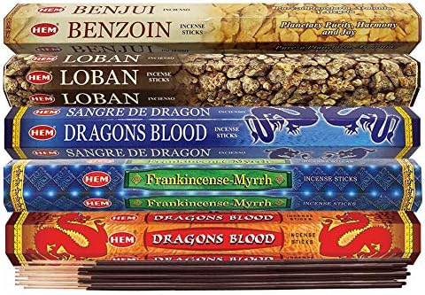 Hem Incense Sticks Variety Pack with Holder