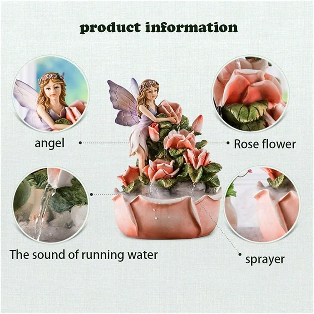 European Tabletop Fountain Pink 355 x 29 x 255cm