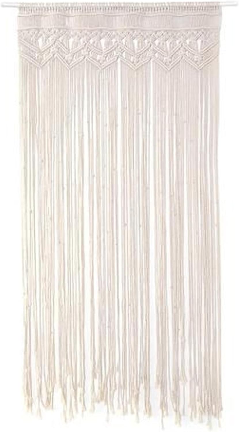 Macrame Curtains 35x71 Inch Cotton Woven Boho Decor