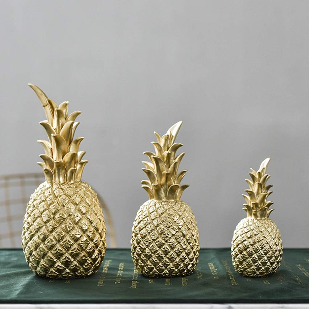 Creative Pineapple Room Decor Ornament 1 Piece Gold