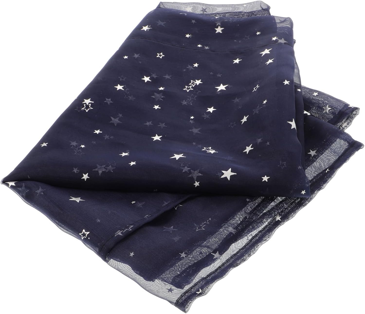 Sheer Star Foil Curtains with Grommets for Bedroom and Living Room