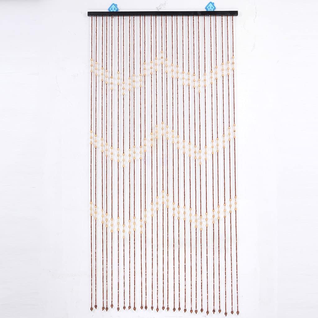 27 Strands Wood Beaded Curtain for Doorways and Closets