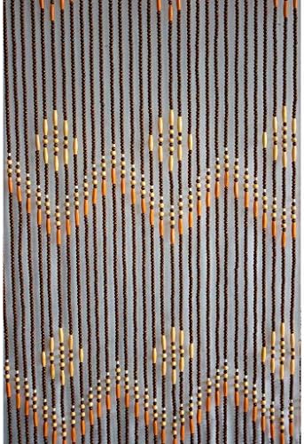 Wood Beaded Curtain for Doorways 80x190cm 31Strands