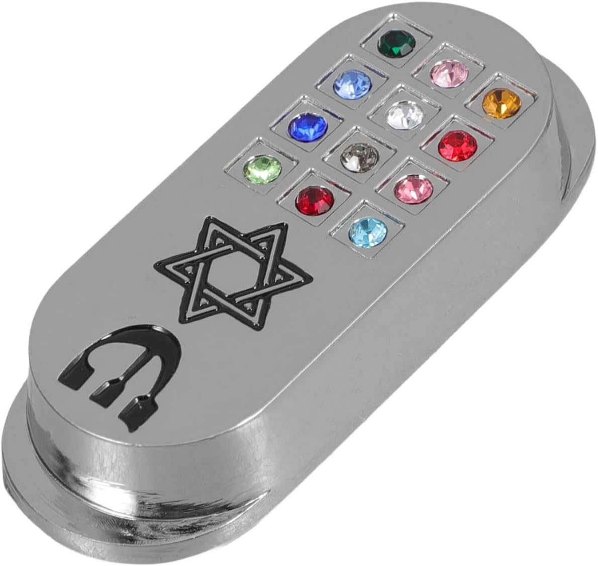 Travel Mezuzah Scroll Metal Plaque Decor