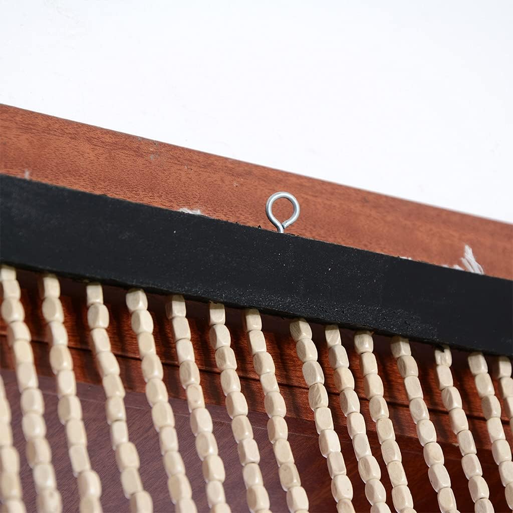 60 Strands Wood Beaded Curtain for Doorways and Closets