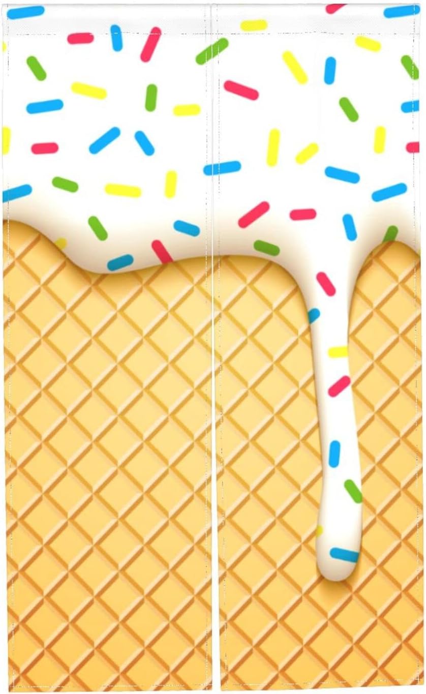 Peynir Melting Ice Cream Door Curtain 34X56