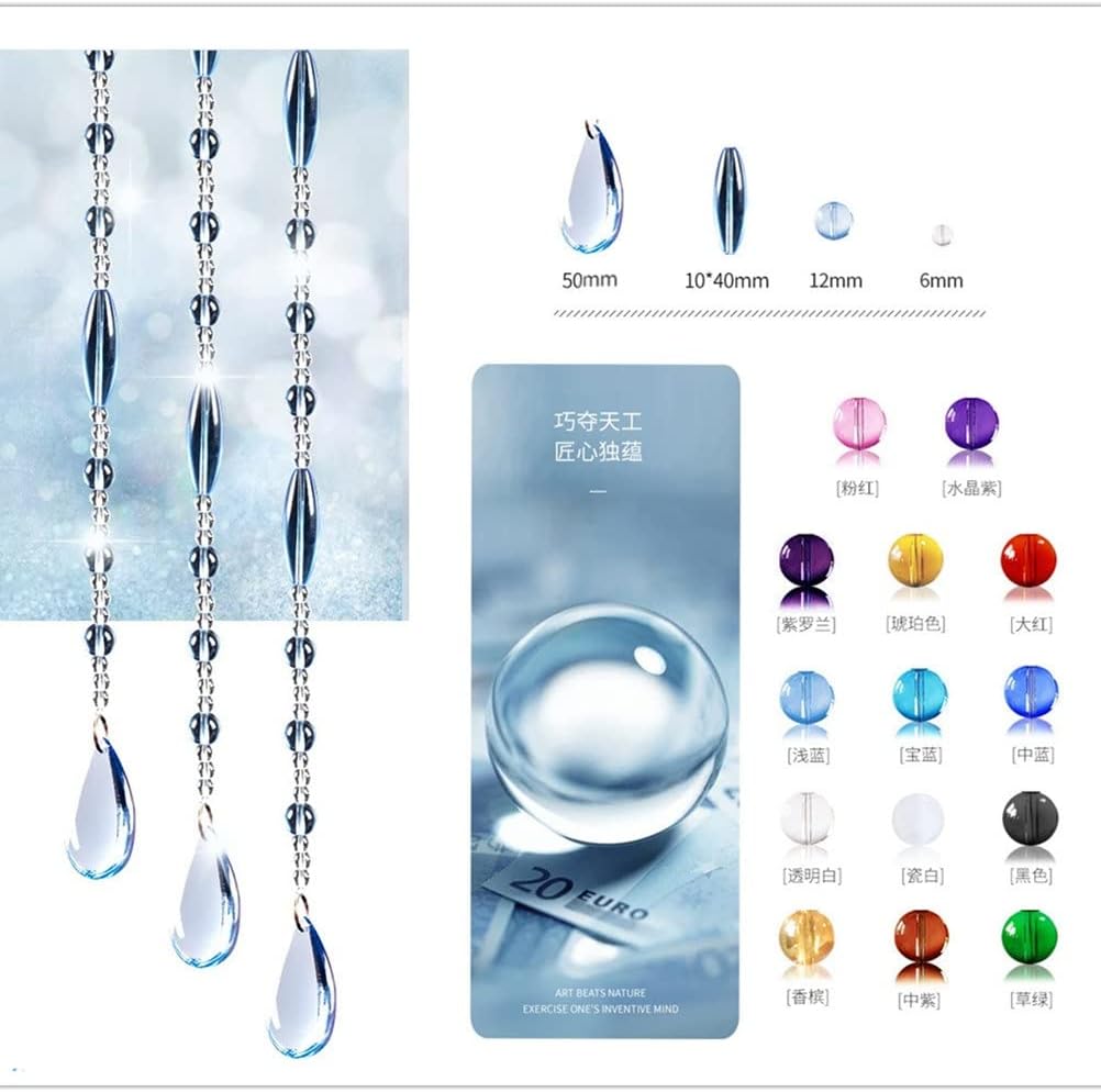 Boho Crystal Curtain Beads for Doorway Decor