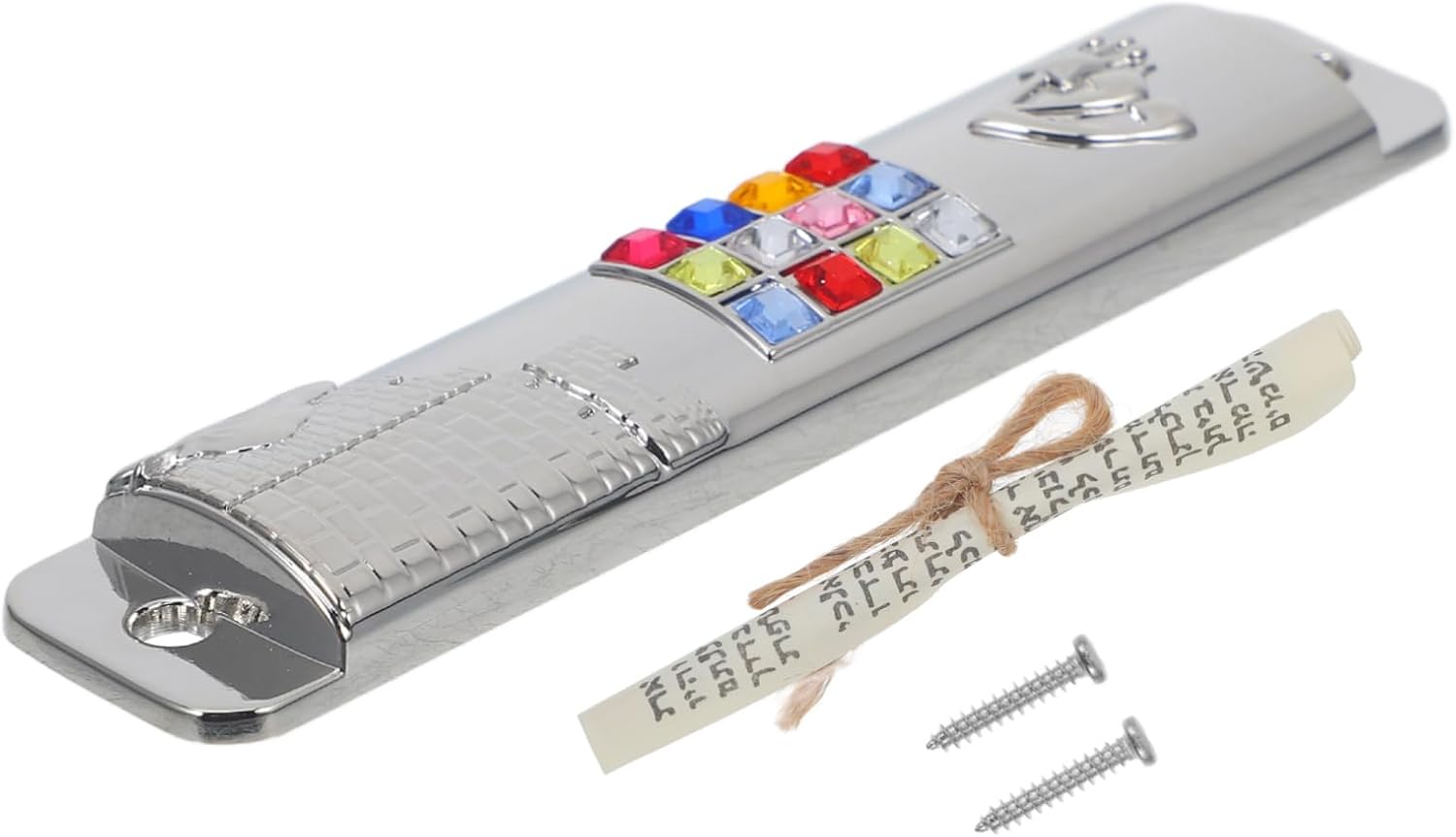 2 Sets Kosher Mezuzah with Scroll for Door