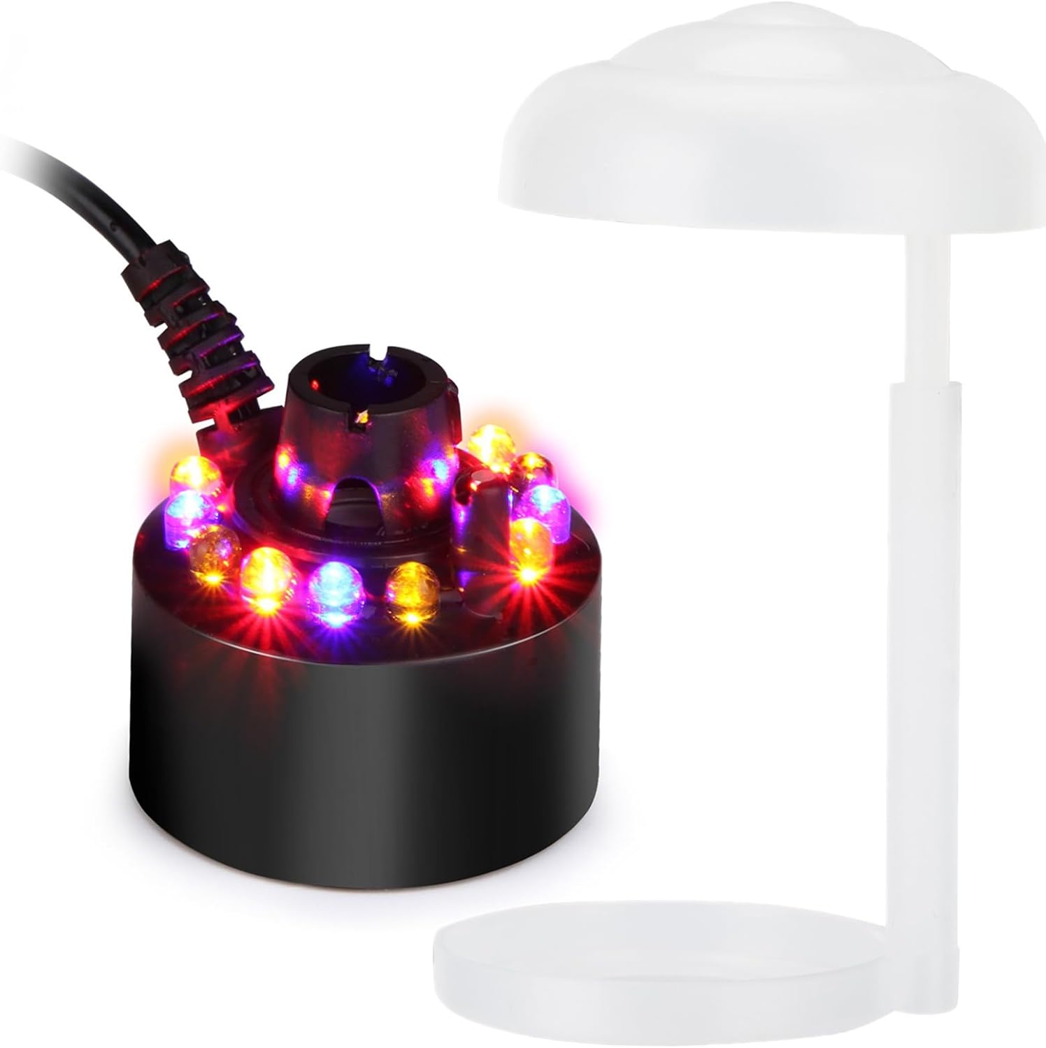 AGPTEK 12 LED Mist Maker for Ponds and Fountains