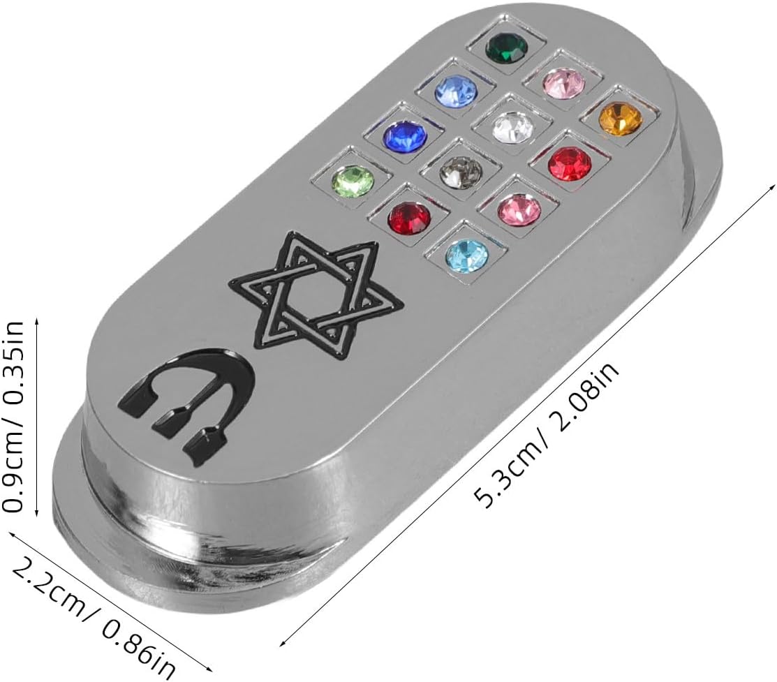 Travel Mezuzah Scroll Metal Plaque Decor