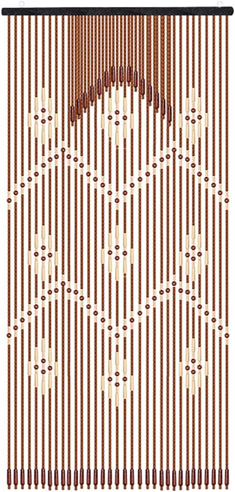 Natural Wood Beaded Curtains Doorway Divider