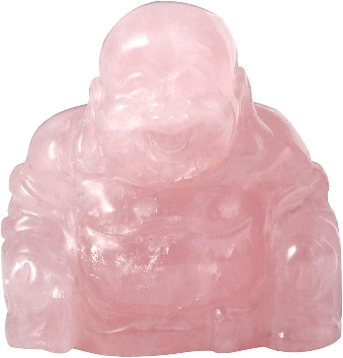 Rockcloud Healing Crystal Hearts and Happy Buddha Set