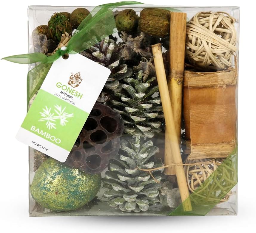 Gonesh Potpourri Natural Bamboo Scent 12 oz Gift Box