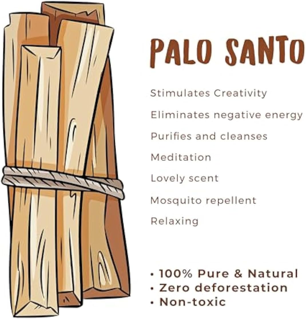 Qicai Xiaolu Palo Santo Sticks - Natural Incense for Energy Spirit