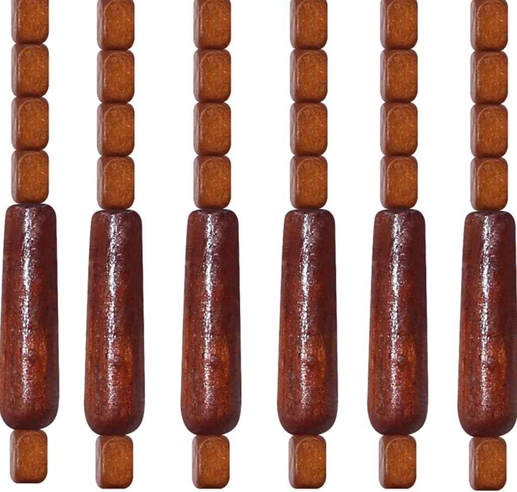 Natural Wood Beaded Curtains Doorway Divider