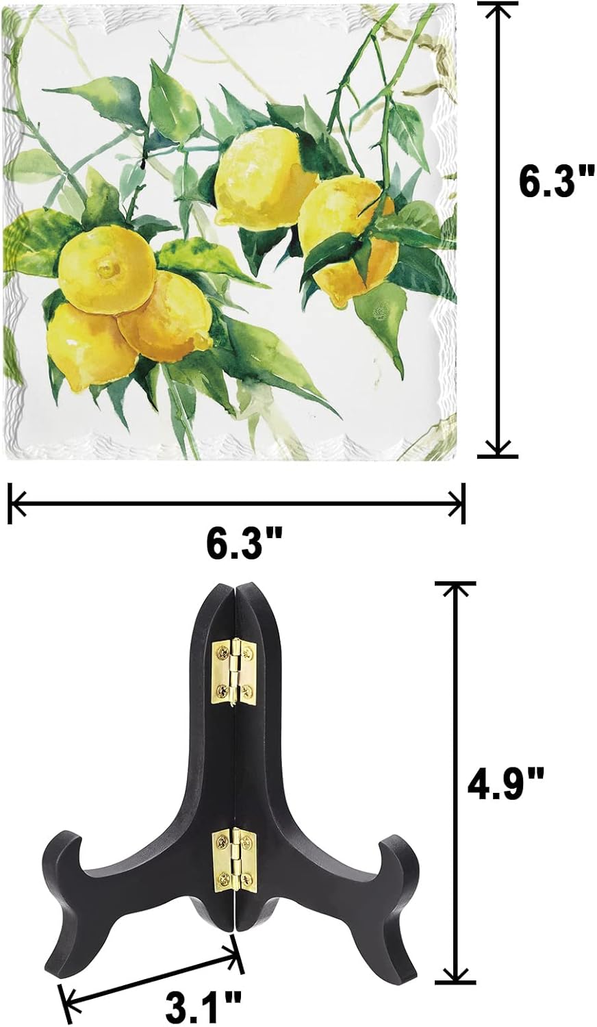 Elegant Ceramic Ornament with Black Stand and Golden Latch
