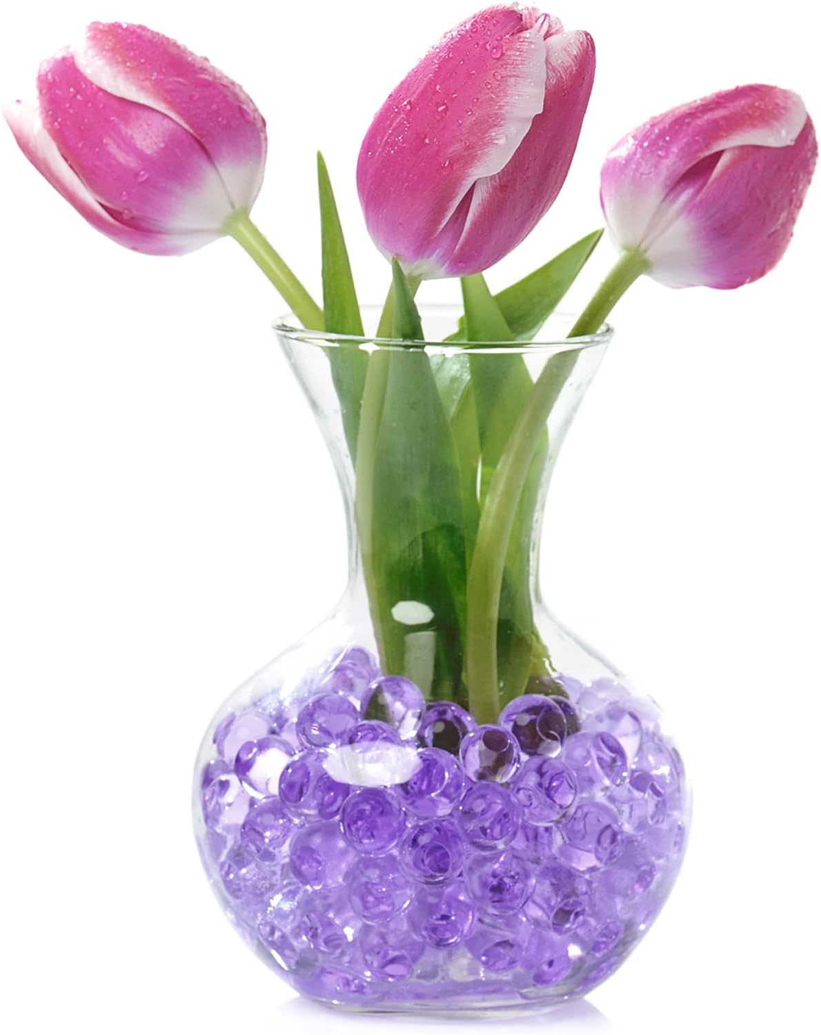 White Decorative Glass Gravel 450g for Vase and Aquarium