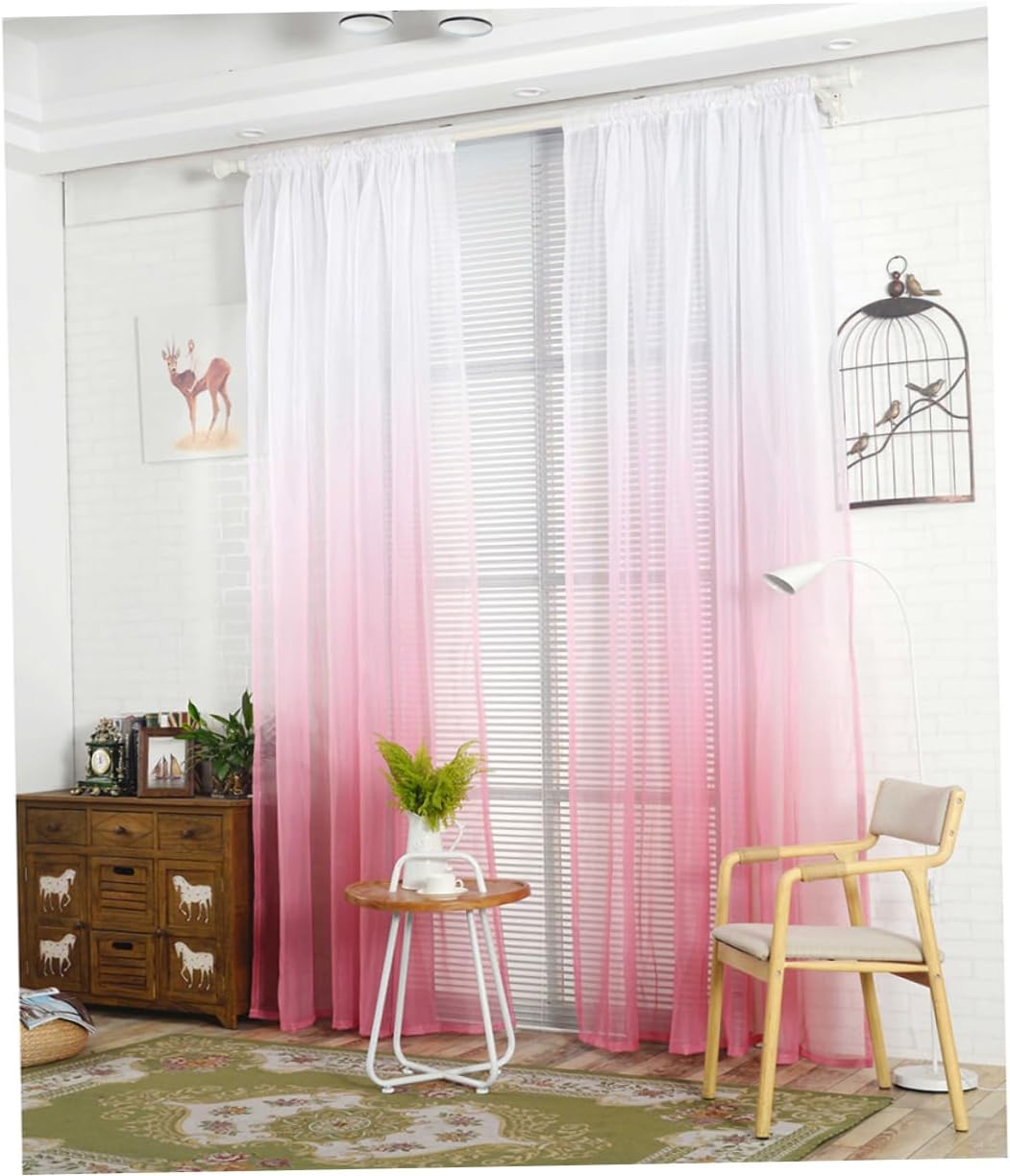 LIFKOME Gradient Sheer Curtains for Room Decor
