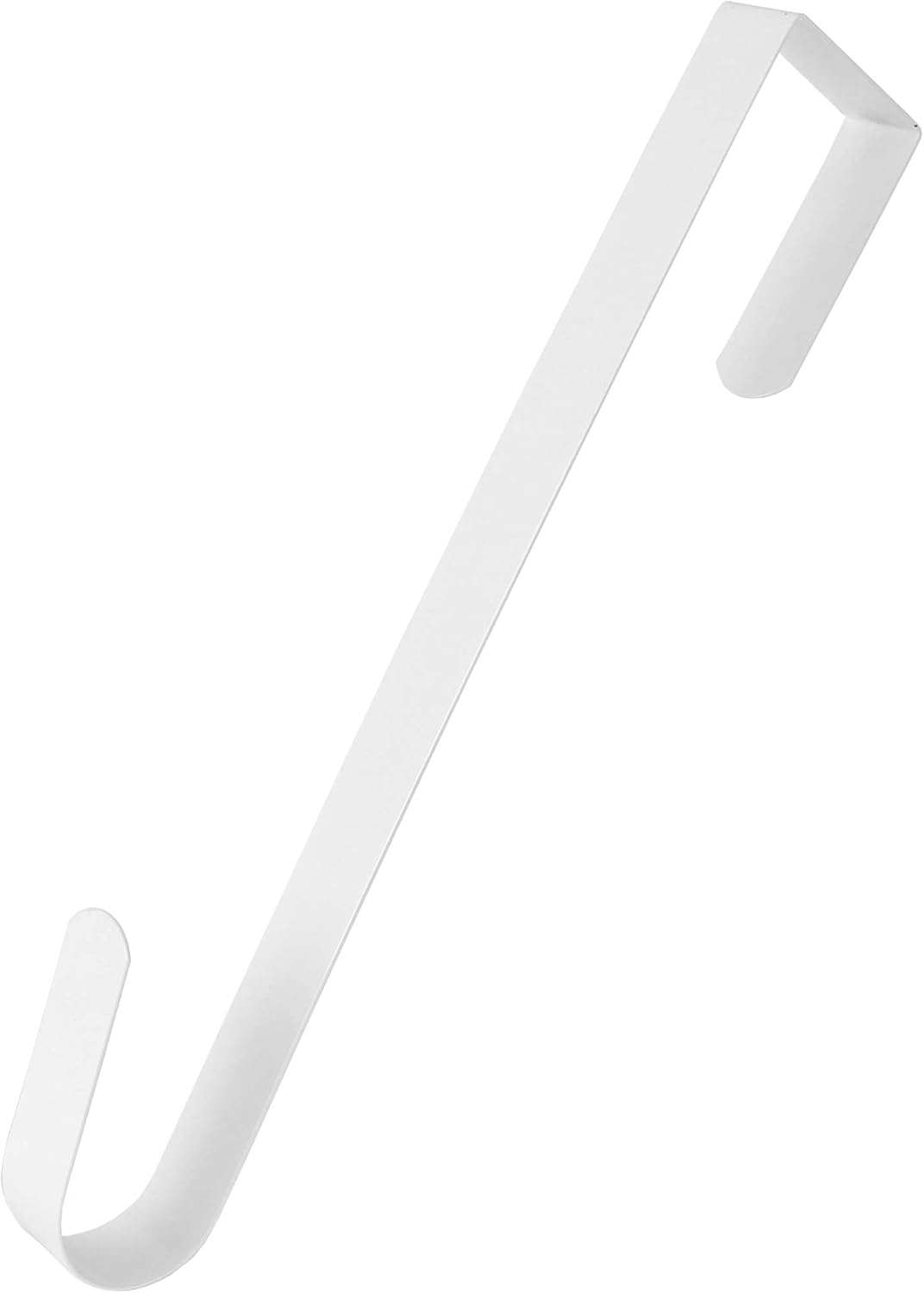 RND Thin Metal Overdoor Wreath Hanger Hook - 12 White