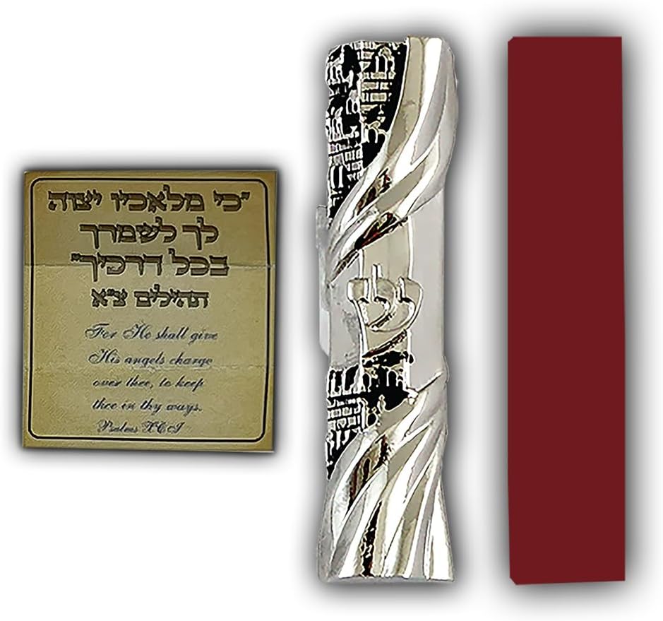 CAR MEZUZAH Travelers Prayer Scroll Mezuzah from Jerusalem