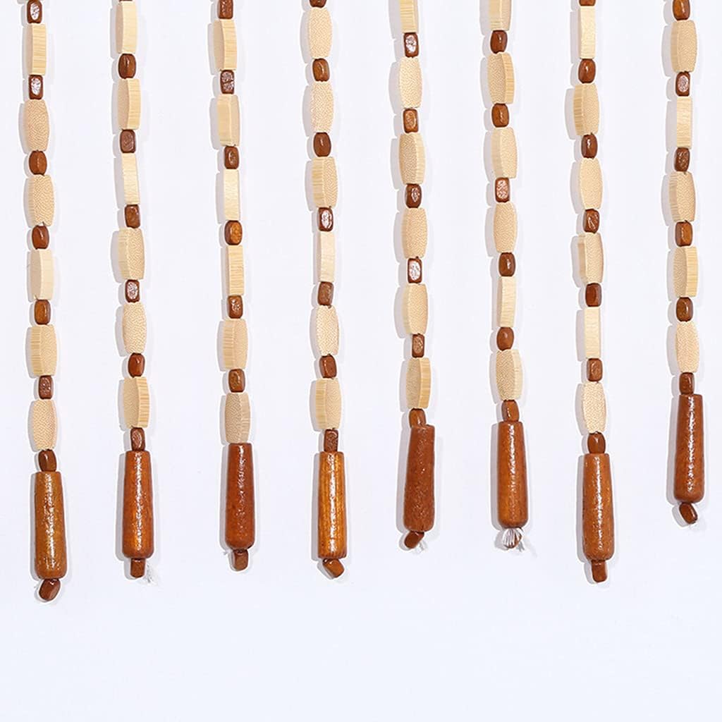 27 Strands Wood Bead Curtain for Doorways
