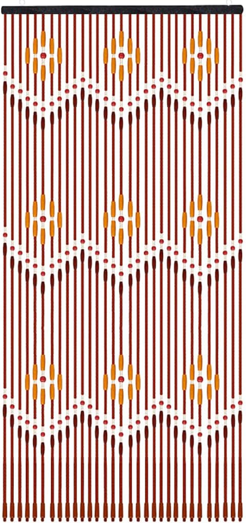 32 Strands Wood Beaded Curtain for Doorways and Closets