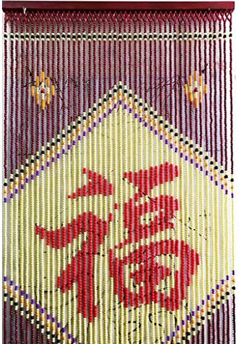 Wood Beaded Curtain Door Divider for Entryways