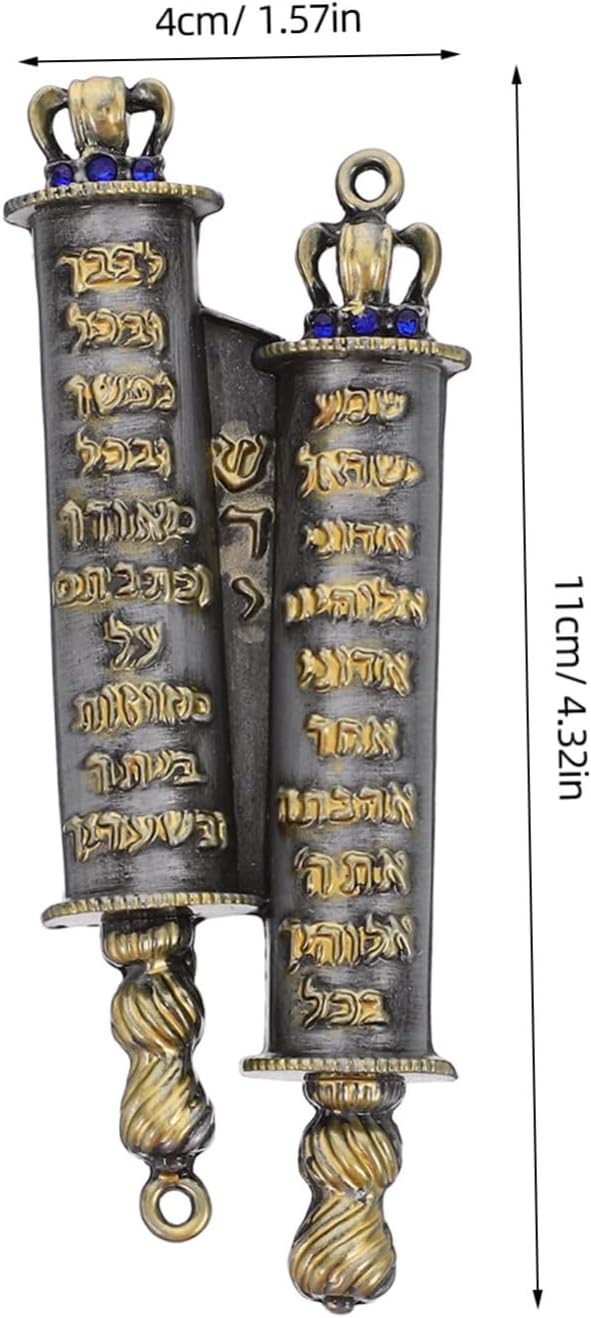 PRETYZOOM Pewter Mezuzah Case Waterproof Metal Judaica Decor