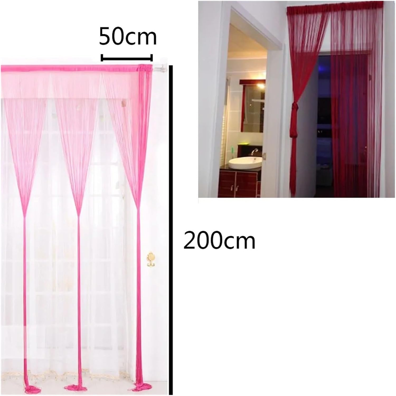 String Curtain for Doorway Window Decor Room Divider