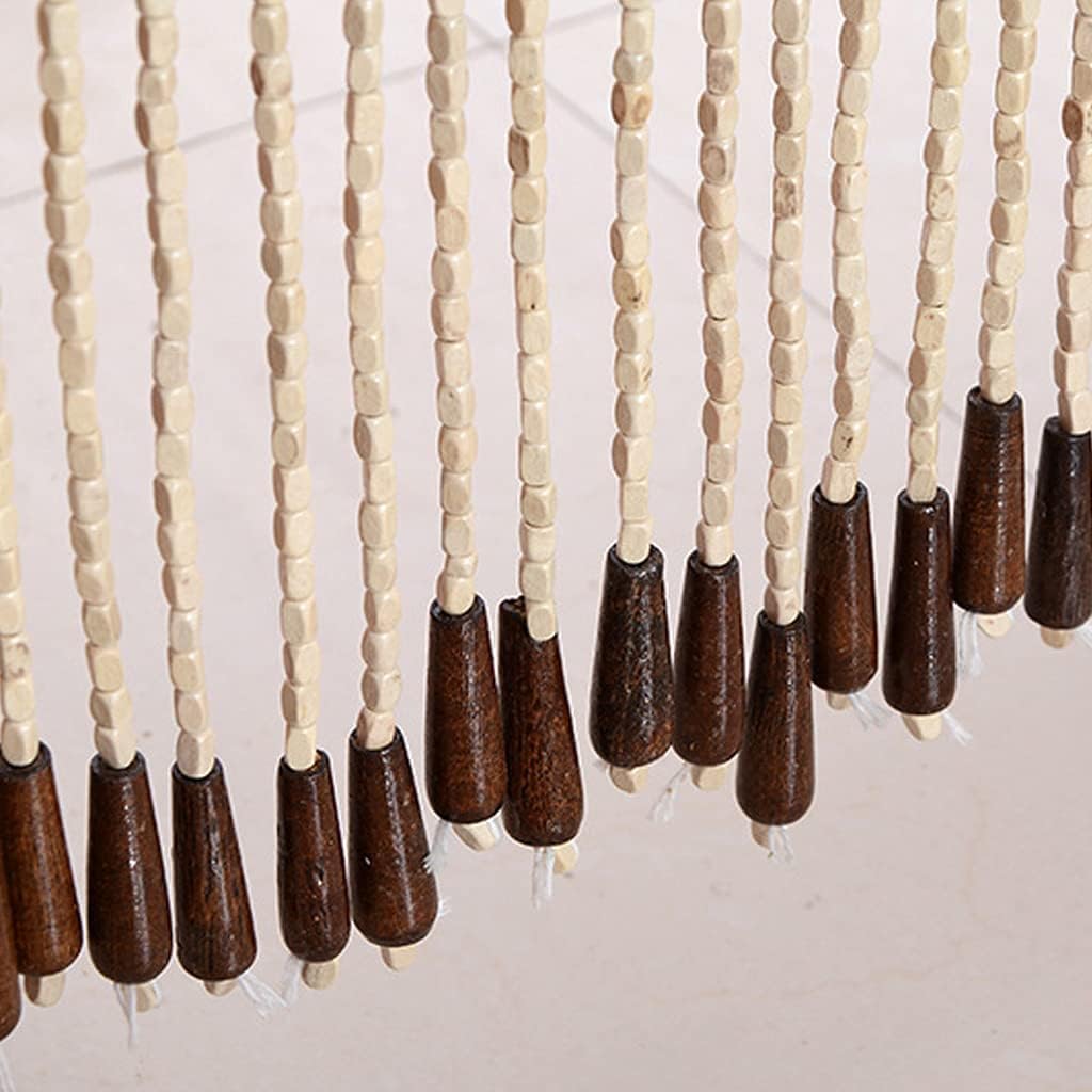 60 Strands Wood Beaded Curtain for Doorways and Closets