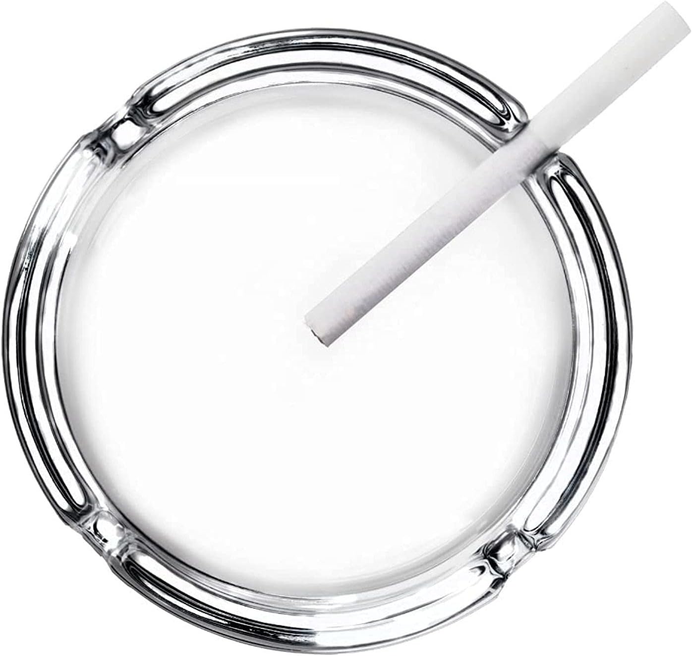 Destalya Glass Ashtrays Set of 2 Clear