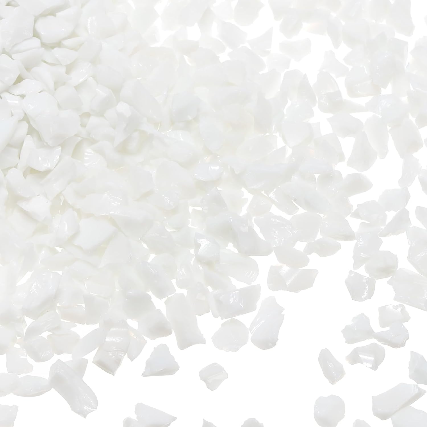 White Decorative Glass Gravel 450g for Vase and Aquarium
