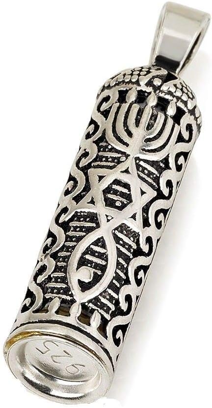 Jerusalem Pearls Mezuzah Shma Israel Pendant
