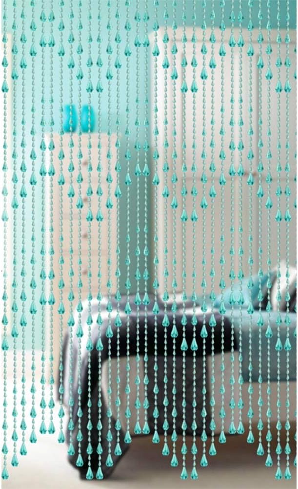 Etlegor Beaded Curtain Panel Blue 80x200CM
