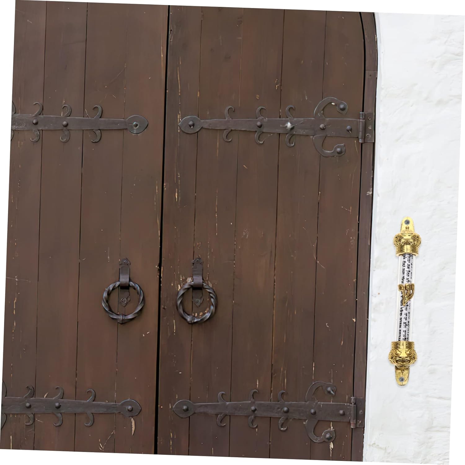 Sturdy Metal Mezuzah Scroll for Home Door