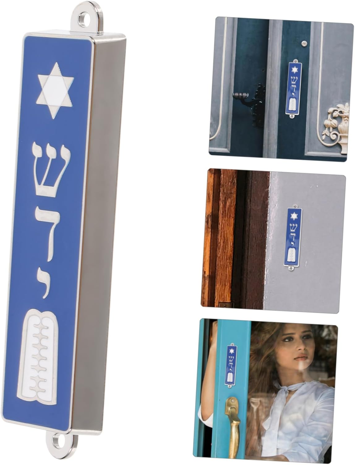 BIUDECO Decorative Mezuzah with Scroll for Home and Office