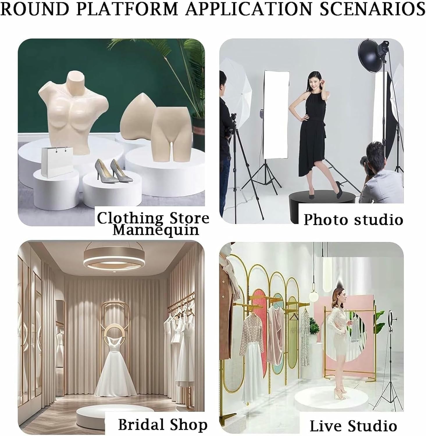 Square Pedestal Stands for Display and Exhibition