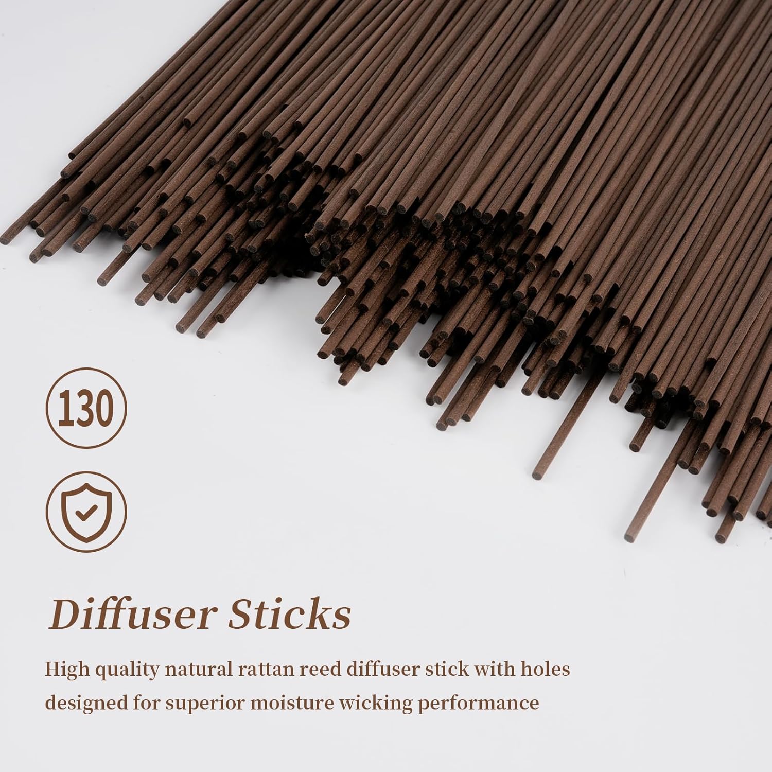 130pcs Reed Diffuser Sticks - 10 Inch Essential Oil Aroma Diffuser Reeds