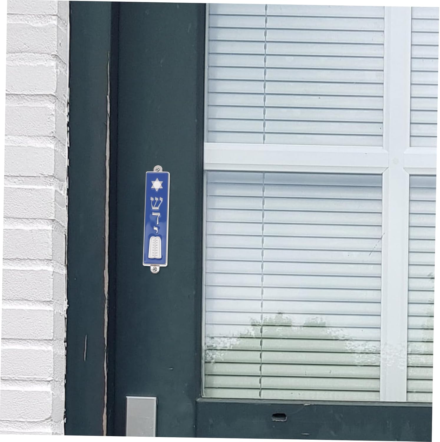 Ciieeo Mezuzah with Holy Scroll and Star of David
