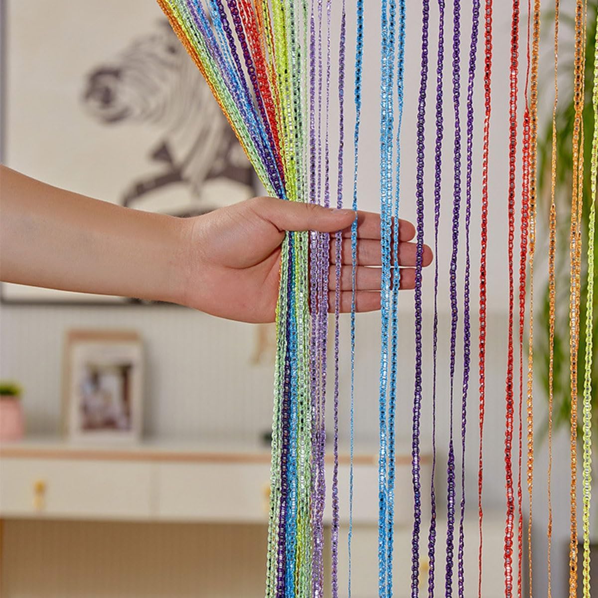 MObyat Glitter Beaded Door Curtain 394x787in