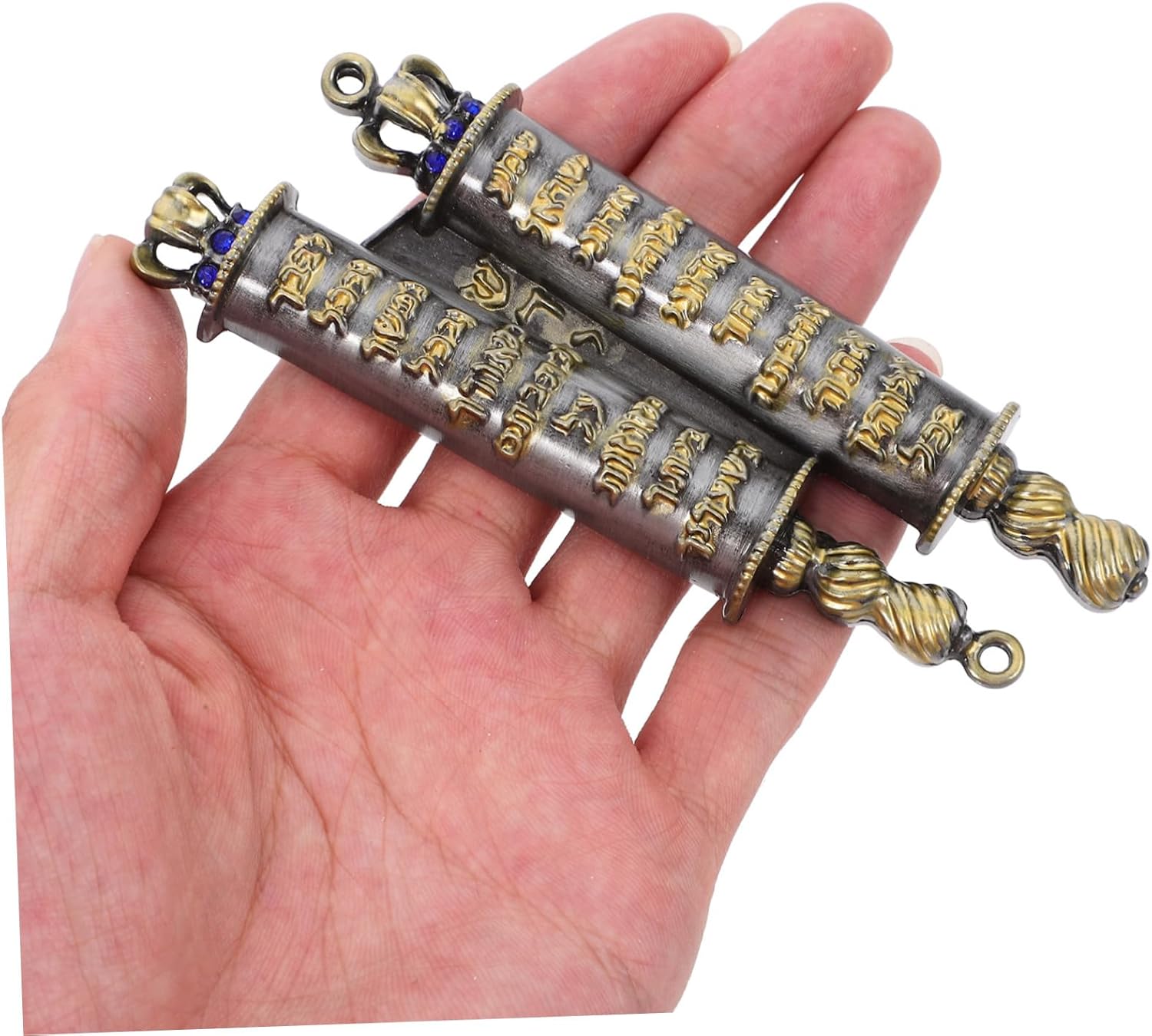 Cabilock Jerusalem Menorah Mezuzah Case
