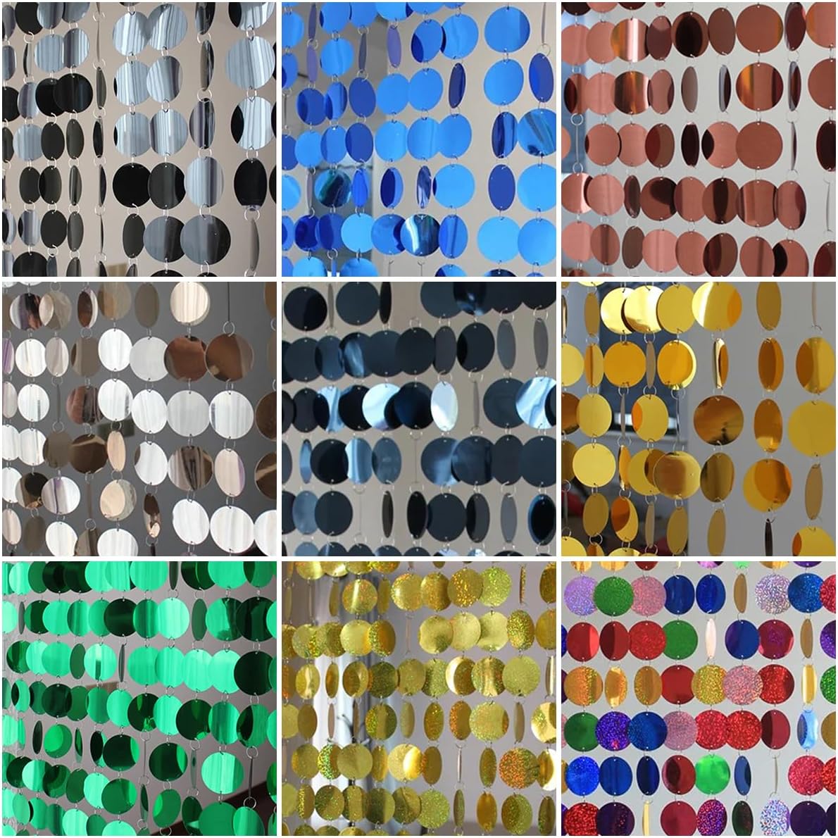 Glitter Sequin Beaded Curtain for Home Party Decor