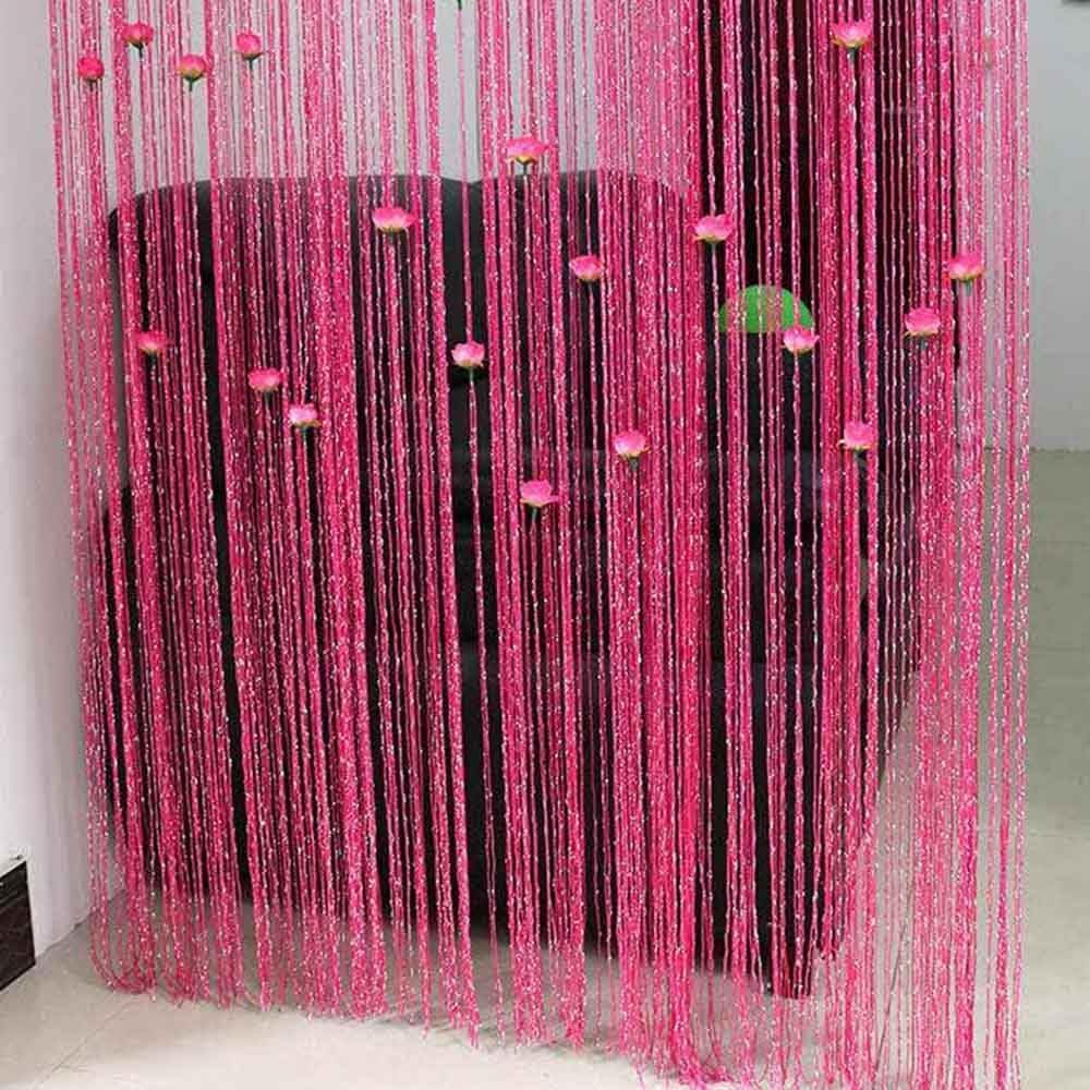 Decorative Door Curtain with Fringe and Beads